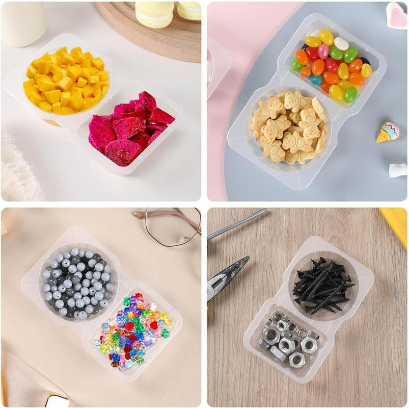 20 Sets Snack Containers Reusable Snack Containers with Lids