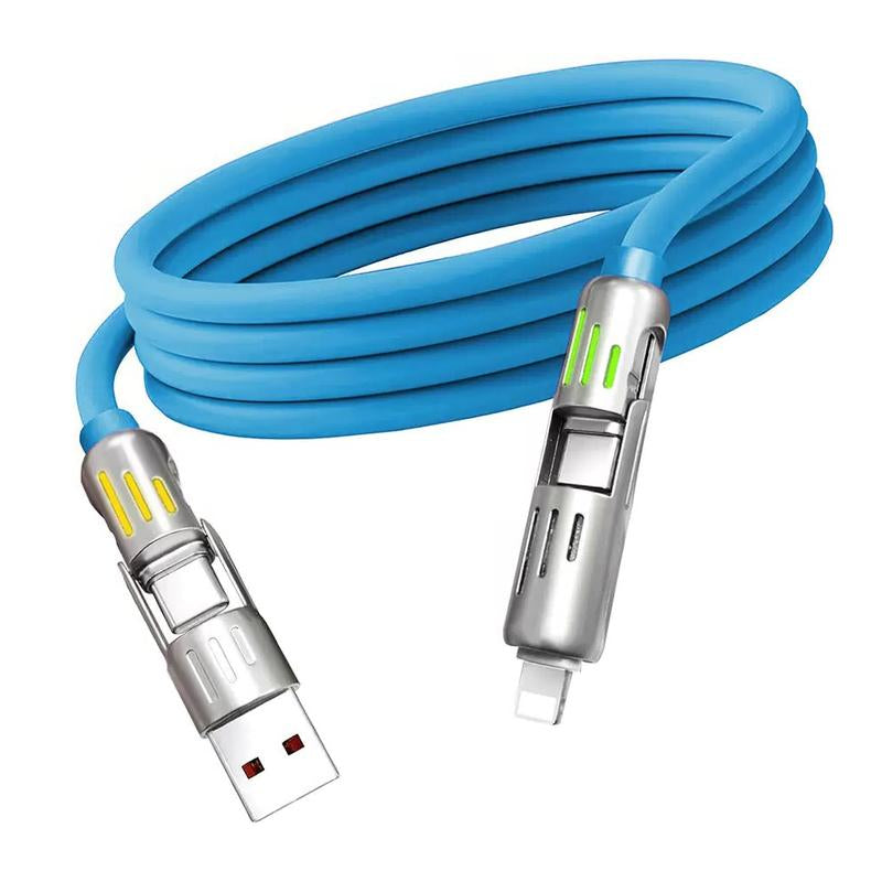 MAX 240W Fast Charging Cable - 4-In-1 Multi USB Charger - Universal