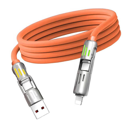 MAX 240W Fast Charging Cable - 4-In-1 Multi USB Charger - Universal 