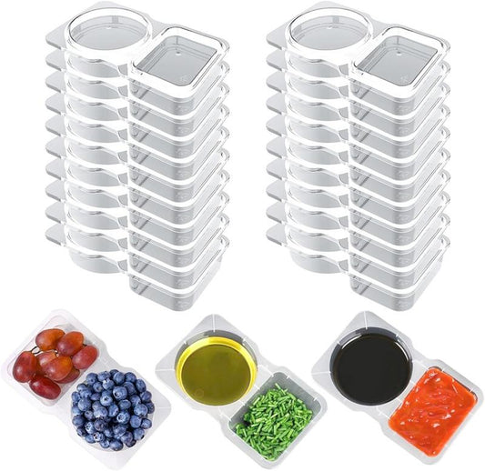20 Sets Snack Containers Reusable Snack Containers with Lids